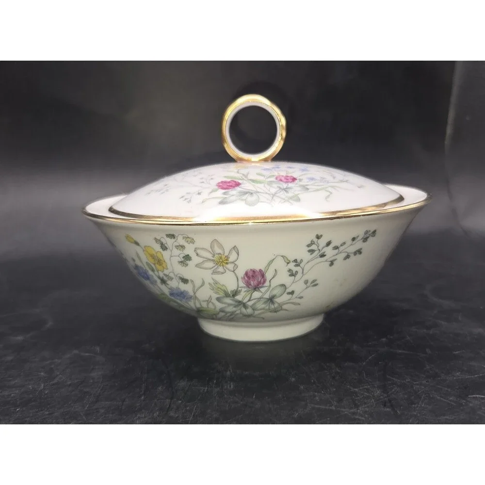 Vintage Seltmann Weiden Bavaria Germany Porcelain Covered Bowl Liane Pattern